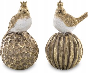 Arany madár figura 1 db Figura Karácsonyi dekoráció Két minta