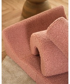 Rózsaszín buklé gyerek fotel Flipster – Wigiwama