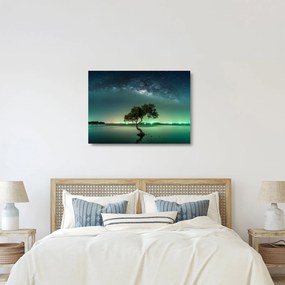 Az éjszakai égbolt képe (üvegen) (70x50 cm)