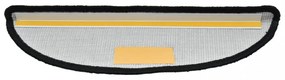 vidaXL 10 db fekete lépcsőszőnyeg 65 x 21 x 4 cm