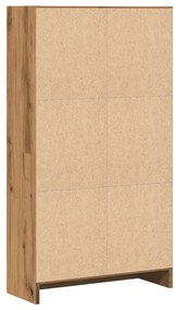 kézműves tölgy szerelt fa könyvespolc 60 x 24 x 109 cm
