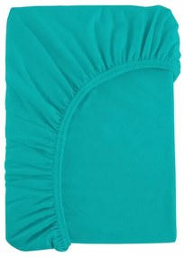 Jersey lepedő ALVORA 90x200 cm türkiz