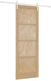 Csúszó Ajtó Természetes és fehér 83 x 232 cm