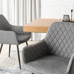 Elegáns Karosszék Szürke Színben.BRESSO 2