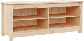 vidaXL tömör fenyőfa cipőtároló pad 110 x 38 x 45,5 cm