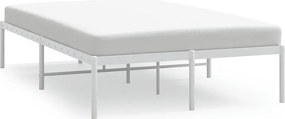 vidaXL fehér fém ágykeret 120 x 200 cm