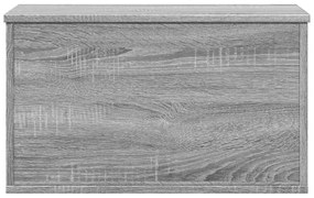 szürke sonoma színű szerelt fa tárolóláda 60 x 35 x 35 cm