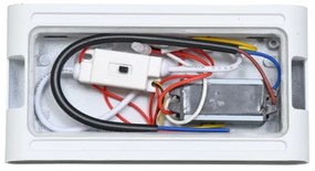 Ecolite ZFP12-BI - LED Kültéri fali lámpa BRICK 2xLED/6W/230V IP65 fehér