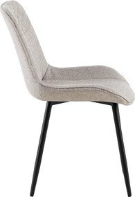 Étkezőszék, bézs/fekete, ALIA