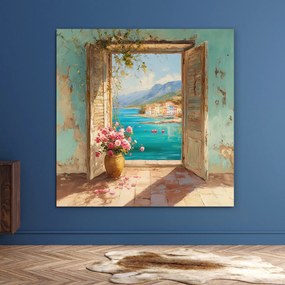 DUBLEZ | Retro kép a falra - Nyitott ablak