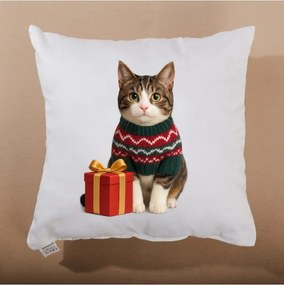 EMI Meow karácsonyi díszpárna 40x40 cm