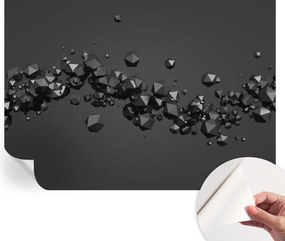 Fotótapéta Fali tapéta Hálószobába és Nappaliba Fekete tömbök 312x219 cm