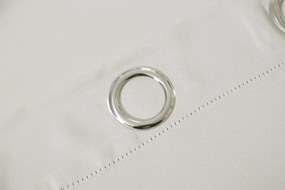 Fehér-krémszínű OXFORD függöny 140x250 cm Felfüggesztés: Fém gyűrűk