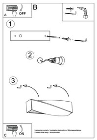 Fali lámpa SIGMA 1xE27/60W/230V fehér