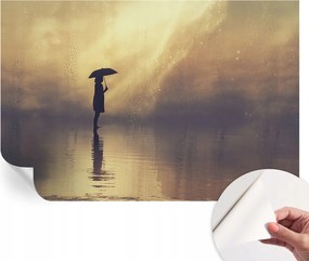 Öntapadós fotótapéta a konyhába Mosható Rejtélyes jelenet 104x70 cm