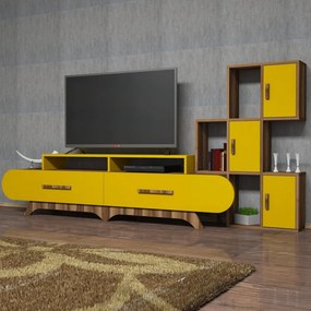 Flora S - Walnut, Yellow