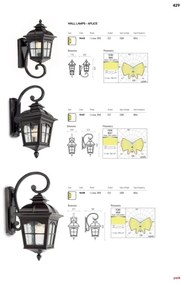 Redo 9648 - Kültéri fali lámpa YORK 1xE27/70W/230V IP44 barna