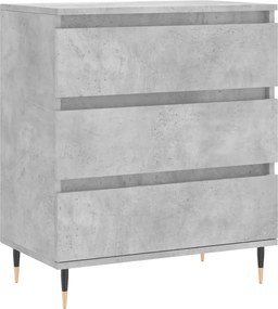 vidaXL betonszürke szerelt fa tálalószekrény 60 x 35 x 70 cm