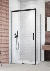 Radaway Idea Black KDJ  fekete zuhanykabin, balos 100x100 cm