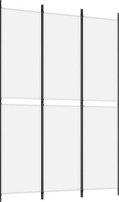vidaXL fehér 3 paneles szövetparaván 150x220 cm