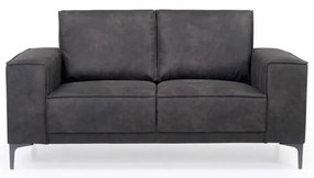 Antracitszürke bőrutánzat kanapé 164 cm Copenhagen – Scandic