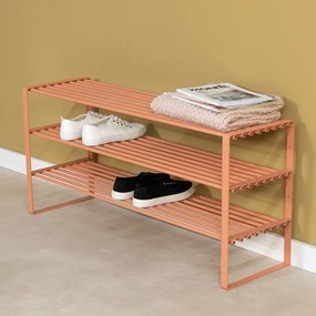 Lazacszínű acél cipőtartó 100x48,5x29 cm Rex – Spinder Design