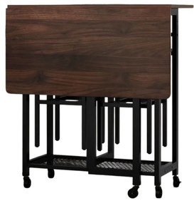 3 részes étkezőasztal szett bortartóval