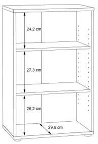 URAN könyvespolc artisan tölgy