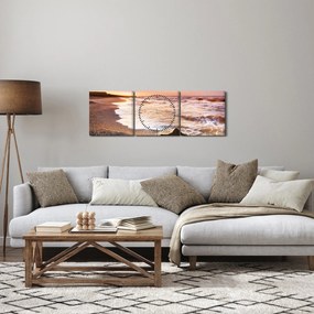 Kép - Tenger (órával) (90x30 cm)