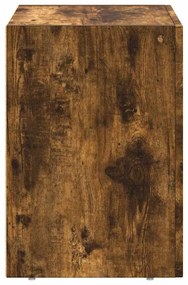 vidaXL Éjjeli asztal 2 pcs Füstölt tölgy 40 x 35 x 50 cm Faanyag