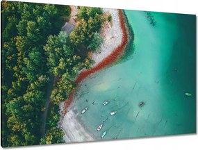 Vászonkép 120x80 Trópusi pálmafák szigete