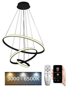 Brilagi - LED Dimmelhető csillár zsinóron CIRCLE LED/90W/230V 3000-6500K + távirányító BG-J4301/B