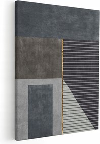 Geometriai Szürke Képek Nappaliba Kép 50x70 cm Absztrakció *sokféle minta