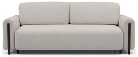 Szürkésbézs buklé kinyitható-tárolóhelyes kanapé 244 cm Arcadova – ELTAP