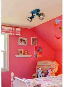 Lucide 08927/02/35 - Spotlámpa POLA 2xE27/60W/230V kék