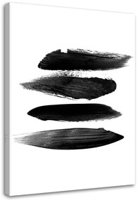 Gario Vászonkép Fekete vízszintes csíkok Méret: 40 x 60 cm