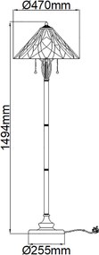 Elstead Lighting VICTORY &amp; HOLMES QZ-VICTORY-FL Állólámpa 2x60W/E27
