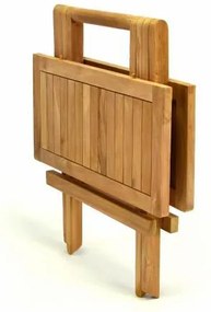 DIVERO Kerti fa összecsukható asztal magasság 50 cm