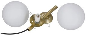 Aranyszínű függőlámpa üveg búrával 32.5x15 cm Duo – Candellux Lighting