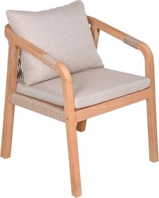 Natúr színű tömörfa kerti szék szett 2 db-os Bogota – Garden Pleasure