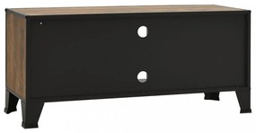 rusztikus barna fém és MDF TV-szekrény 105 x 36 x 47 cm