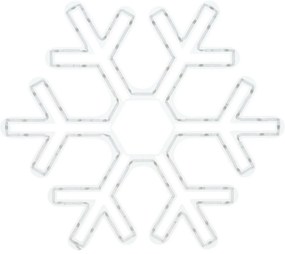 RGB Colouring snowflake karácsonyi LED dekoráció 90 LED, 50 x 43 cm