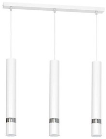 Kábelcsillár JOKER 3xGU10/25W/230V fehér/fényes króm
