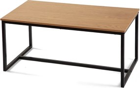 Natúr színű dohányzóasztal tölgyfa dekorral 47x90 cm Norden – Bonami Essentials