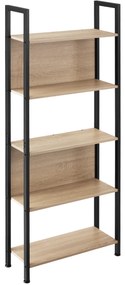 tectake 404709 westport polc 62x24x165,5cm - könnyű fa, tölgy sonoma
