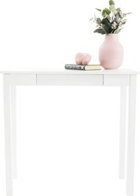 Konzolasztal, fehér, AMYNTAS