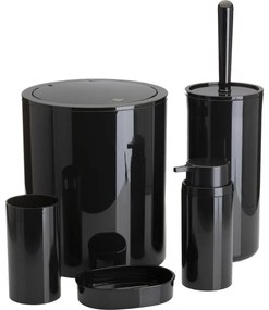 Fürdőszobai készlet CARMEN 5 db fekete