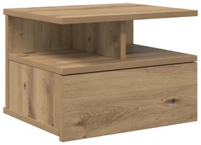 Lebegő Éjjeli Szekrény Mesteri Tölgy 40x31x27 cm Szerelt Fa