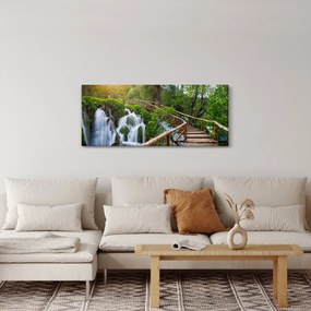 Kép - Plitvicei-tavak (120x50 cm)