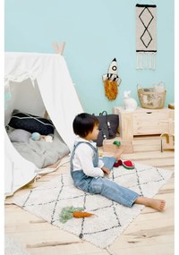 Krémszínű mosható kézi szövésű pamut szőnyeg 70x100 cm Mini Bereber – Lorena Canals